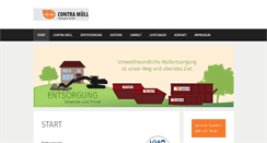 Desktop Screenshot of contra-muell.de